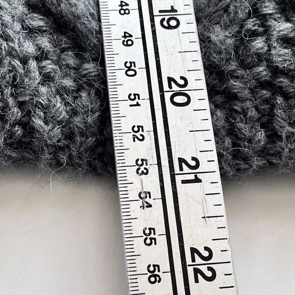 Ann Taylor Loft Womens Cardigan Sweater SZ S Wool Alpaca Blend Grey Cable Knit - Picture 9 of 9